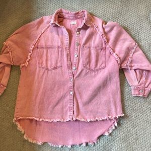 POL Shacket Button Up